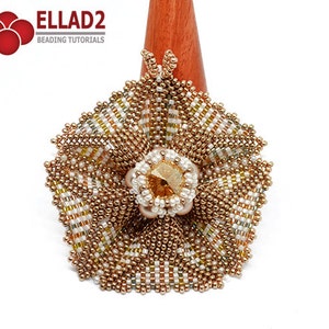 Tutorial Vega Beaded Star - Beadwoven Star tutorial, Beading Tutorial, Ellad2
