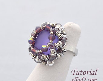 Tutorial O-Ring - Patrón de cuentas, Descarga instantánea, PDF, Tutorial de joyería