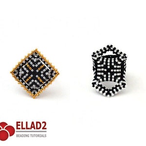 Tutorial Cubico Rings Beading Tutorial, Jewelry Tutorial, Instant download, Ellad2 image 4