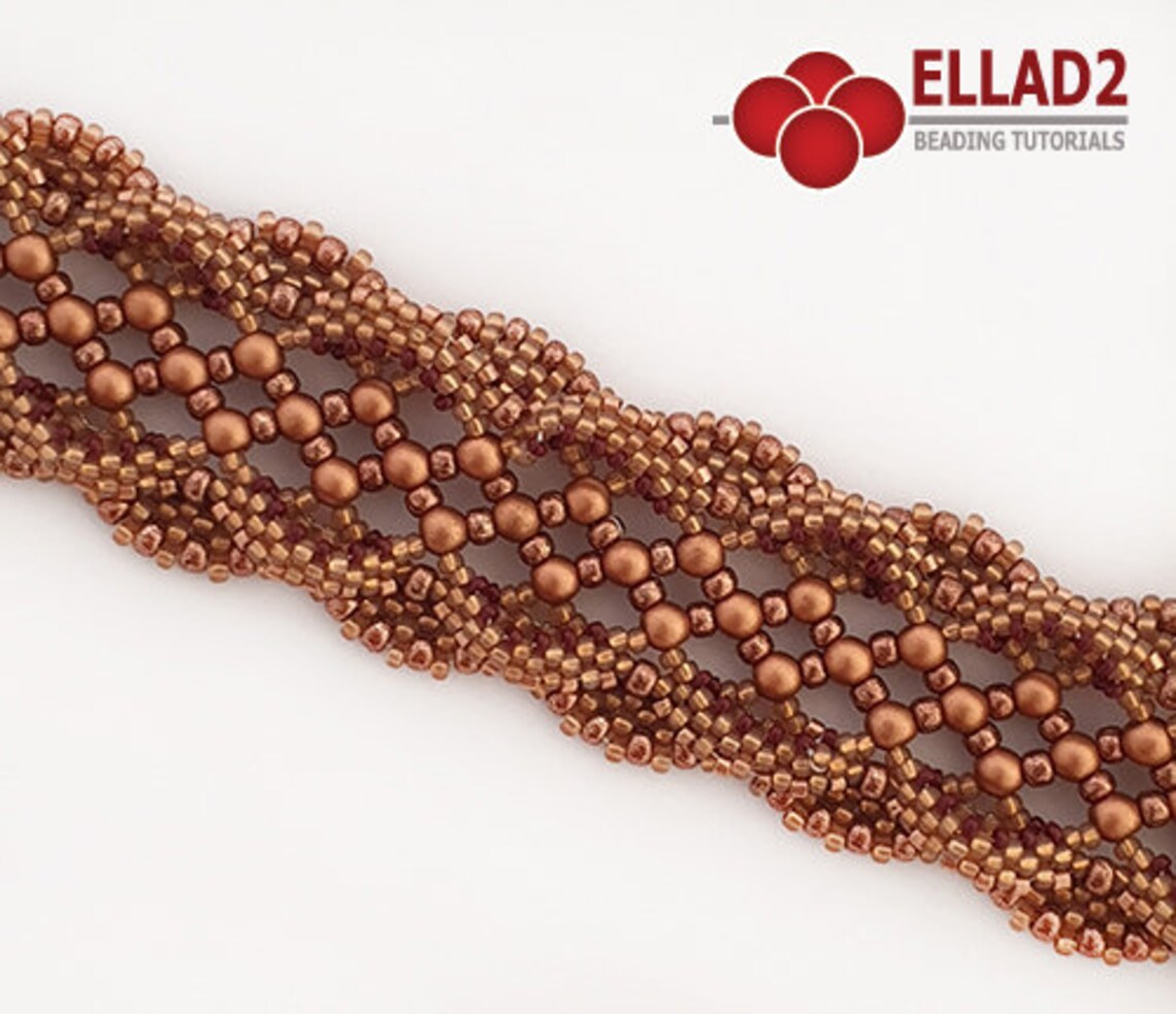 Beading Tutorial Valencia Bracelet Beading Tutorial Etsy