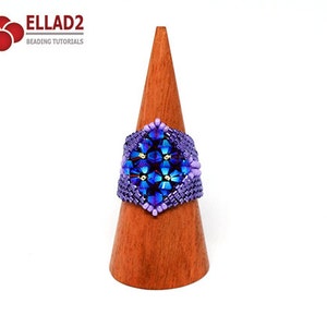 Tutorial de anillo de bayas con cuentas, descarga instantánea, patrón de anillo, punto peyote