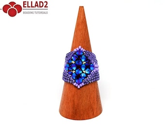 Tutorial Berry Ring-Beading Pattern, Instant Download,Ring pattern, Peyote stitch