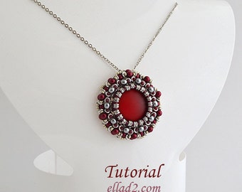 Tutorial Colgante Zoe - Tutorial de abalorios, Descarga instantánea, Tutoriales de joyería, PDF