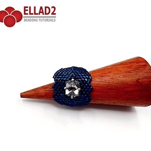 Beading Tutorial Uta Ring - Beading Tutorial, Instant Download, PDF ...