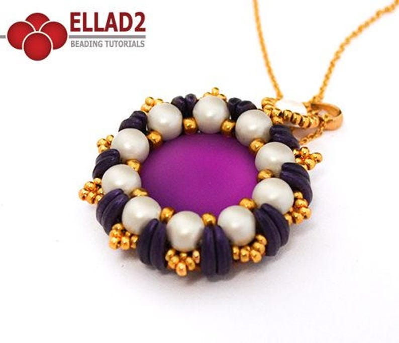 Margo Pattern Tutorial Margo Pendant - Beading Tutorial, Beading Pattern, Instant ...