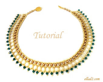 Tutorial Cleo Necklace - Beading pattern PDF