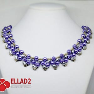 Tutorial Prisha Necklace - Beading tutorial with Zoliduo beads, Jewelry tutorial, Instant download, design by Ellad2