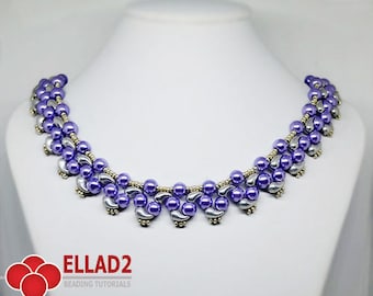 Tutorial Prisha Necklace - Beading tutorial with Zoliduo beads, Jewelry tutorial, Instant download, design by Ellad2