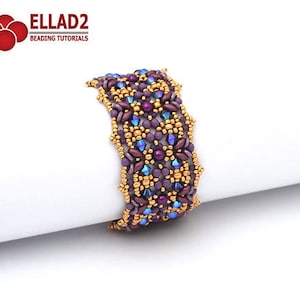 Tutorial Lantana Bracelet Beading Pattern Bracelet