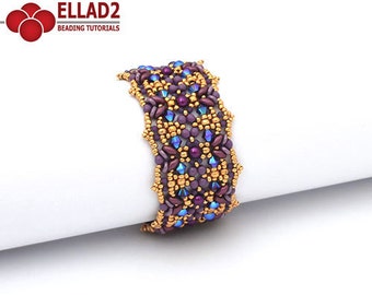 Tutorial Lantana Bracelet Beading Pattern Bracelet