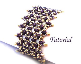 Tutorial Terra Twins Bracelet - Beading pattern PDF