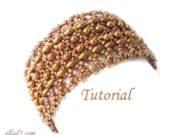 Tutorial Maddelena Bracelet - Instant Download, Beading tutorial