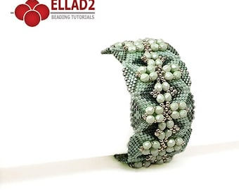 Beading Tutorial Bella Bracelet - beading tutorial, instant download, design by Ellad2