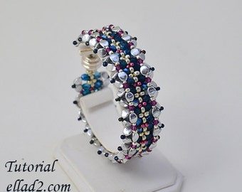 Caterpillar Bracelet - Beading tutorial, Instant download, PDF, Jewelry tutorial