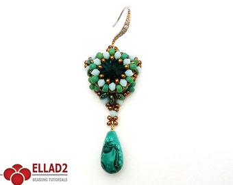 Tutorial Super Triangle Earrings-Beading pattern PDF