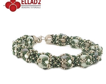 Beading Tutorial Zana Bracelet - Beading Tutorial, Zoliduo beads, Bracelet tutoral, instant download, by Ellad2