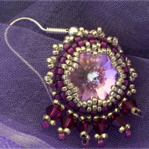 TUTORIAL Rivoli Star Earrings bead pattern PDF image 2