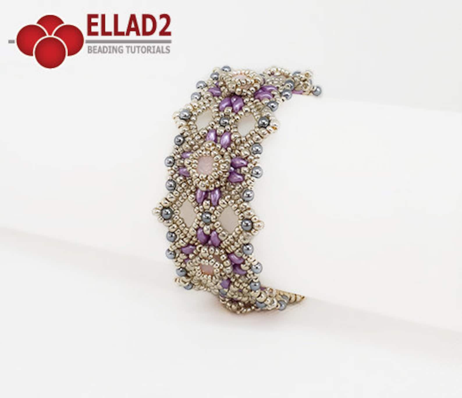 Beading Tutorial Hannah Bracelet Beading Tutorial Bracelet Etsy Canada