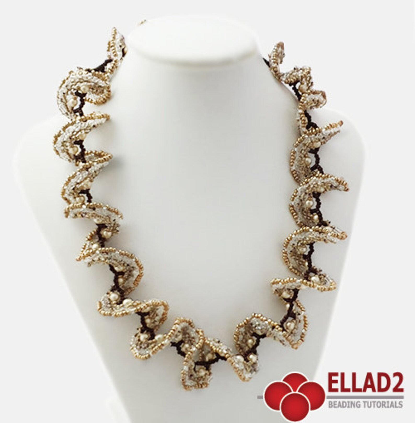 Beading Tutorila Let's Ruffle Necklace - Beading Tutorial, Ruffle ...