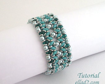 Tutorial O-Duo Bracelet - Beading Pattern, Instant download, PDF, Jewelry Tutorials