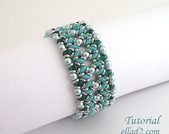 Tutorial O-Duo Bracelet - Beading Pattern, Instant download, PDF, Jewelry Tutorials