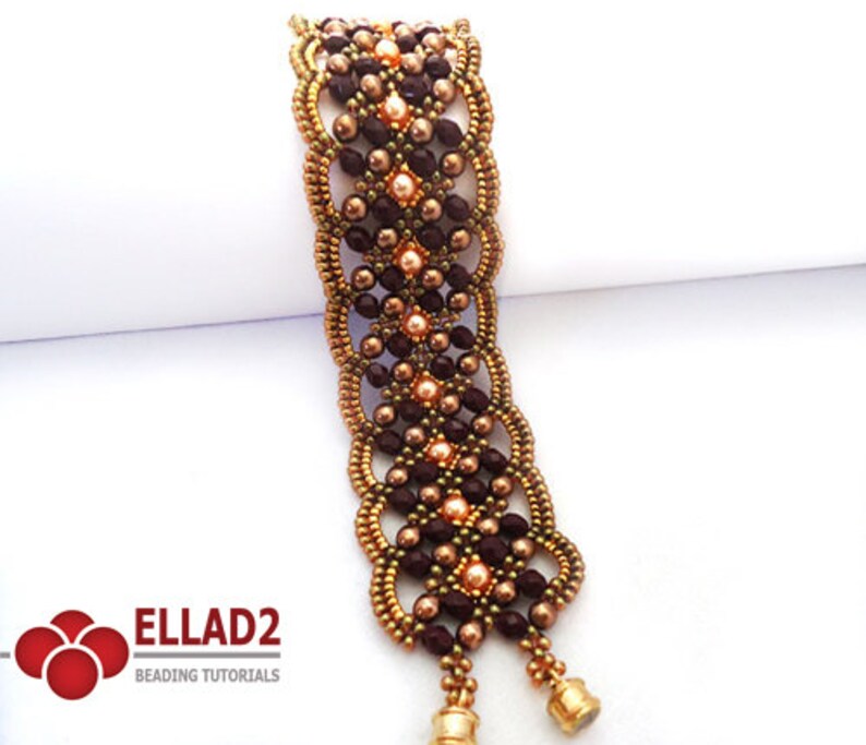 Anleitung Maroon Armband - Perlenanleitungen,Perlenmuster,Ellad2, Schmuckanleitungen Bild 3