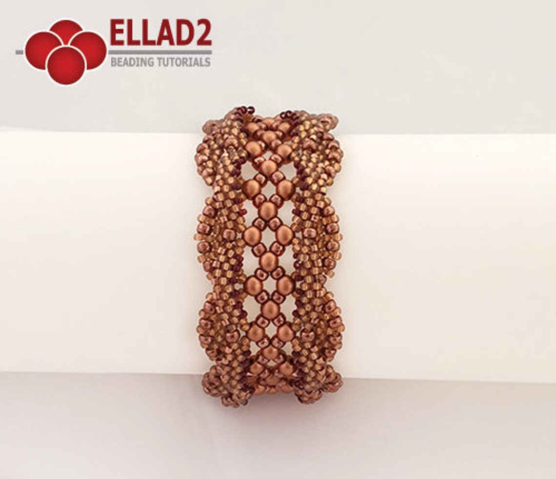 Beading Tutorial Valencia Bracelet Beading Tutorial Etsy