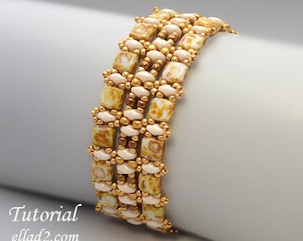 Tutorial Champagne Bracelet - Beading Tutorial, instant download, PDF, Beading pattern