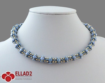 Beading Tutorial Mala Necklace-Beading pattern,Instant download, Ellad2, Jewelry tutorials