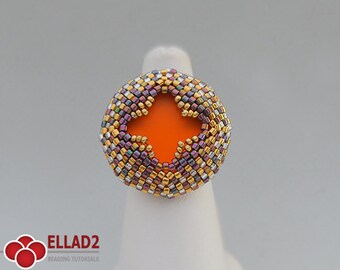 Tutorial Alisia Ring-Beading pattern,Beading Tutorial,Ellad2