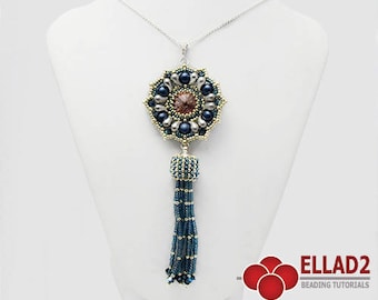 Tutorial Anika Pendant-Beading tutorial with Zoliduo beads,Jewelry Tutorials, Ellad2