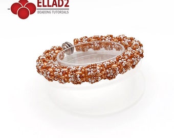 Tutorial Morela Bracelet - beading tutorial, instant download, Ellad2 design