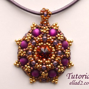 Tutorial Desert Flower Pendant - Instant download PDF