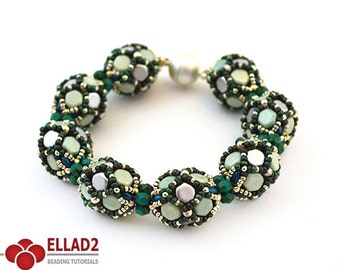 Tutorial Bea Bracelet - Beading tutorial with Honeycomb beads and Miniduo beads