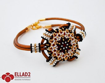 Tutorial Kaira Bracelet - Beading Tutorial, Beading Pattern, Ellad2, Instant download