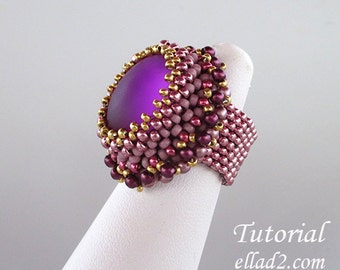 Tutorial Makalu Ring - Beading Pattern, PDF, Instant download, jewelry tutorial