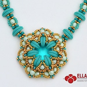 Tutorial Ozzy Necklace-beading tutorial, beading pattern, Ellad2