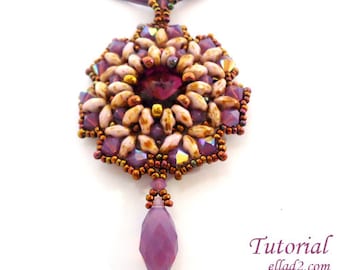 Tutorial Maho Pendant - Beading tutorials PDF format