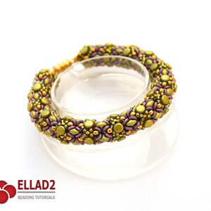 Tutoriel Pella Bracelet - Tutoriel de perles, Téléchargement instantané, Motif de perles, Ellad2