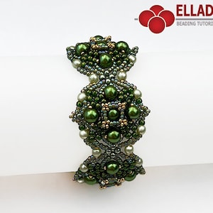 Tutoriel Aria Bracelet - tutoriel de perles, téléchargement instantané, fichier PDF, conception Ellad2