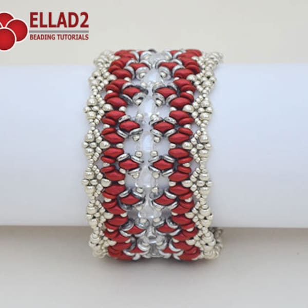 Tutorial Calista Bracelet-Beading Pattern, Instant download,Jewelry Tutorial