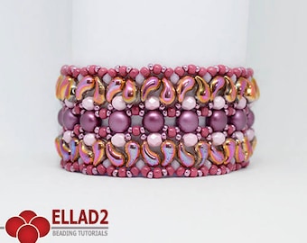 Tutorial Milun Bracelet - Beading tutorial with Zoliduo beads, design by Ellad2