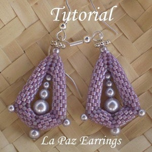 TUTORIAL La Paz Earrings - Beading pattern