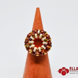 Handledning Agartha Ring-Beading Handledning, Pärlmönster, Direktnedladdning, Design av Ellad2 bild 4