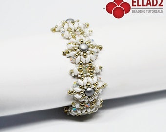 Tutorial Palla Bracelet - Beading Tutorial, Beading Pattern, Instant download, design by Ellad2