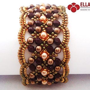 Anleitung Maroon Armband - Perlenanleitungen,Perlenmuster,Ellad2, Schmuckanleitungen Bild 2