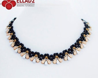 Tutorial Amoneta Necklace - Beading tutorial with Amos par Puca beads, design by Ellad2