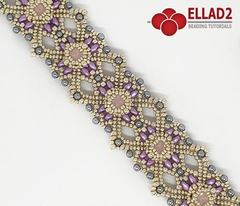 Beading Tutorial Hannah Bracelet Beading Tutorial Bracelet Etsy