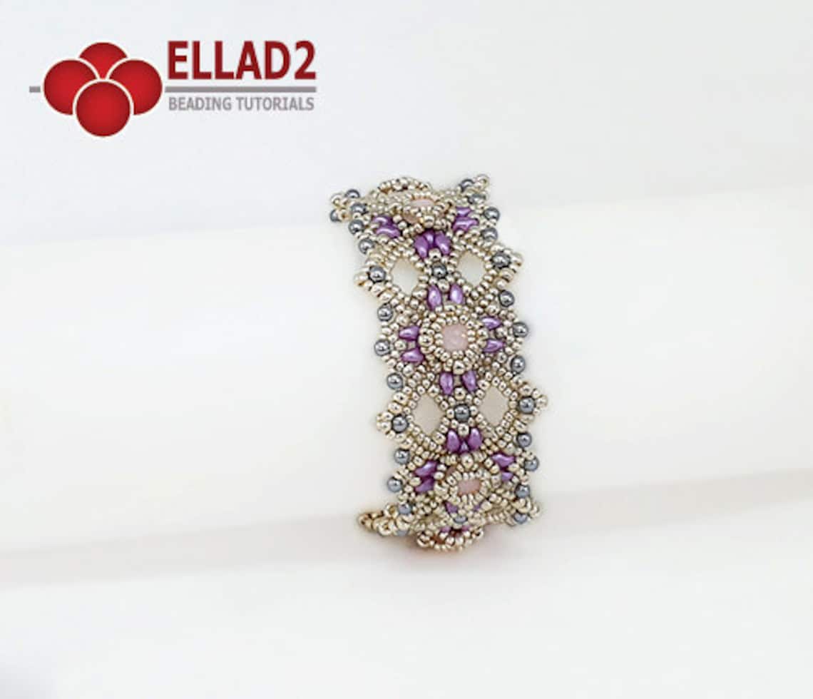 Beading Tutorial Hannah Bracelet Beading Tutorial Bracelet Etsy Canada