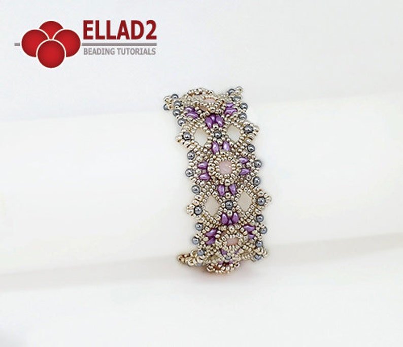 Beading Tutorial Hannah Bracelet Beading Tutorial Bracelet Etsy